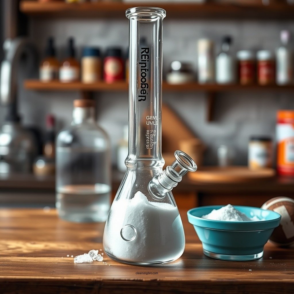 Using Vinegar and Baking Soda - how to clean bong without alcohol
