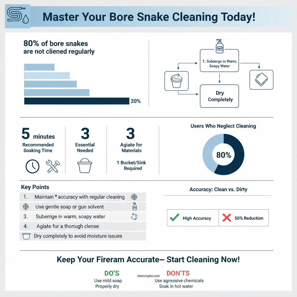how to clean bore snake - Data Infographic and Statistics