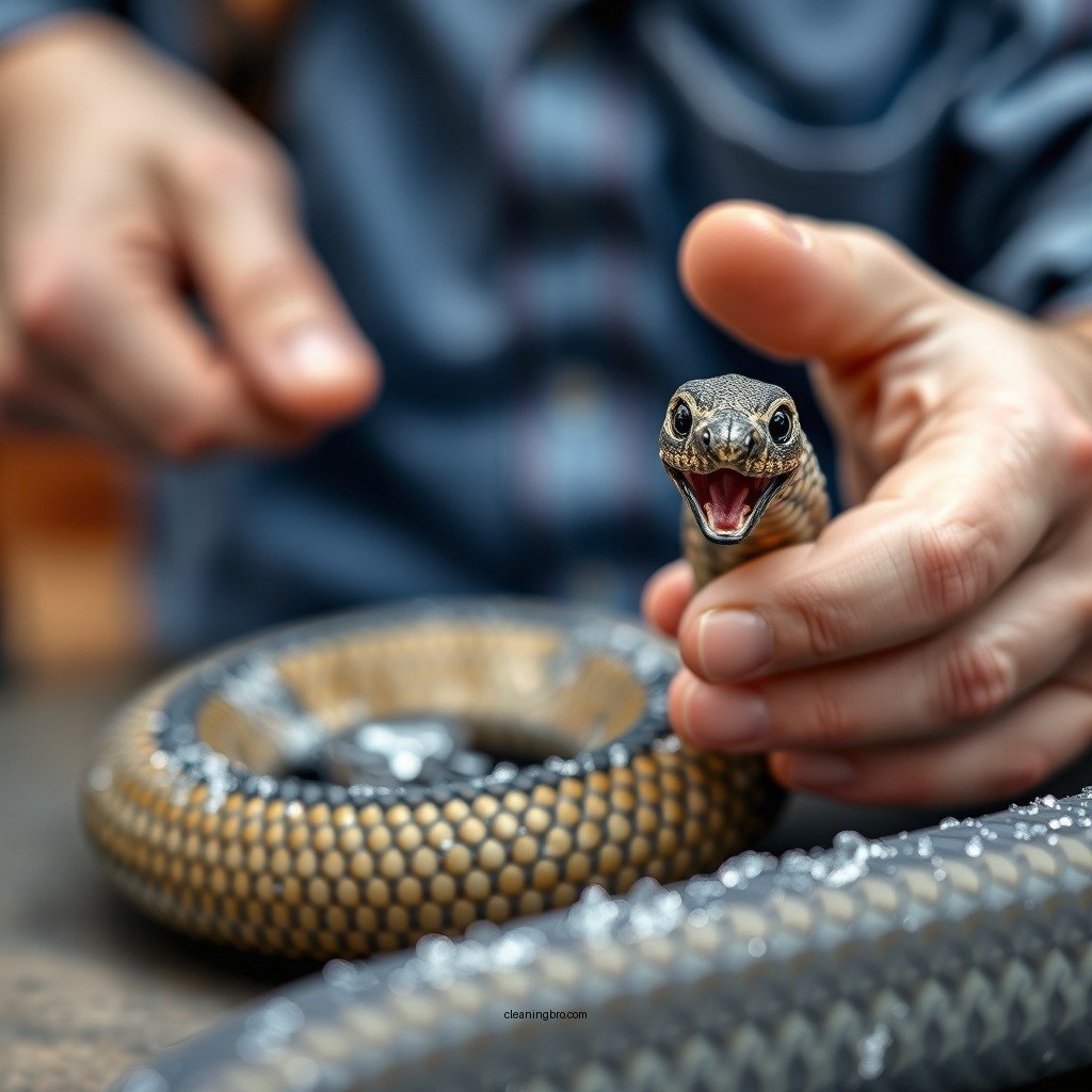 Step-by-Step Cleaning Process - how to clean bore snake