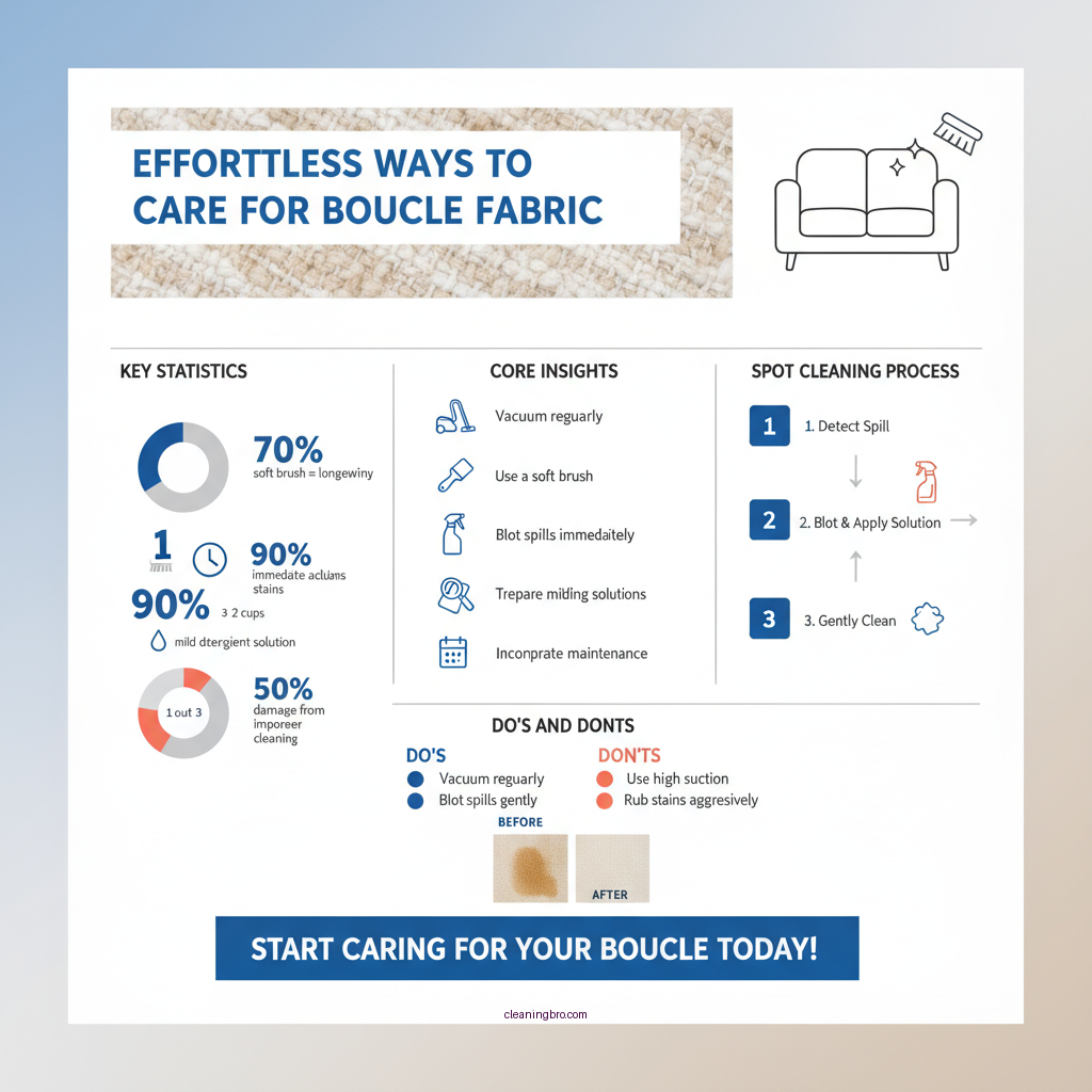 how to clean boucle fabric - Data Infographic and Statistics