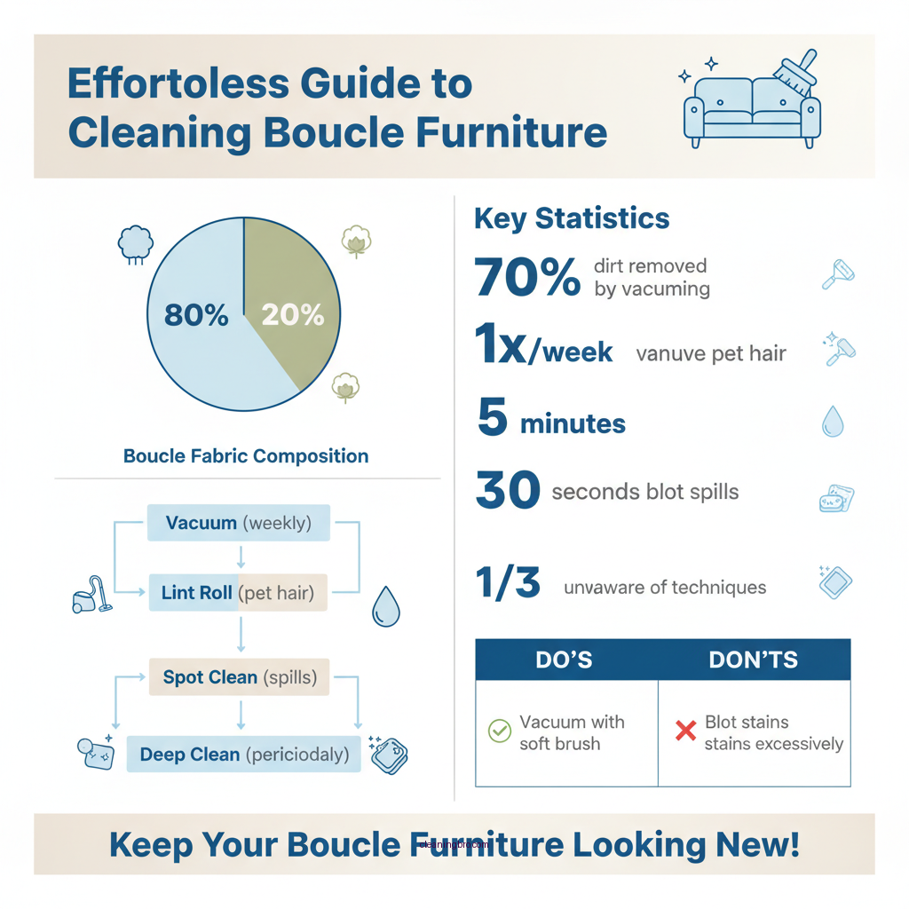 how to clean boucle furniture - Data Infographic and Statistics