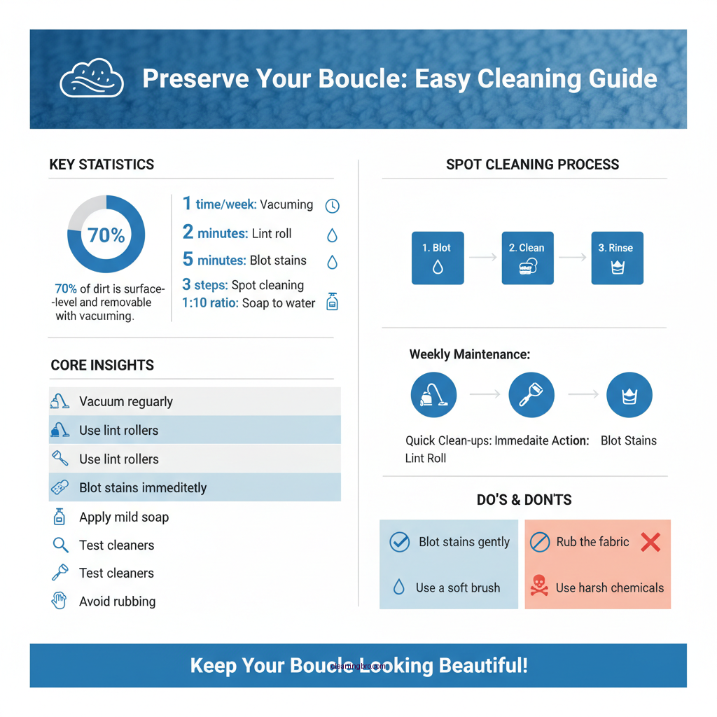 how to clean boucle - Data Infographic and Statistics