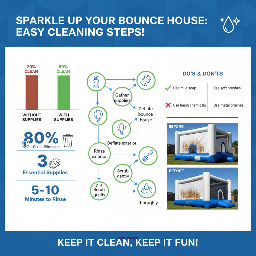 how to clean bounce house - Data Infographic and Statistics