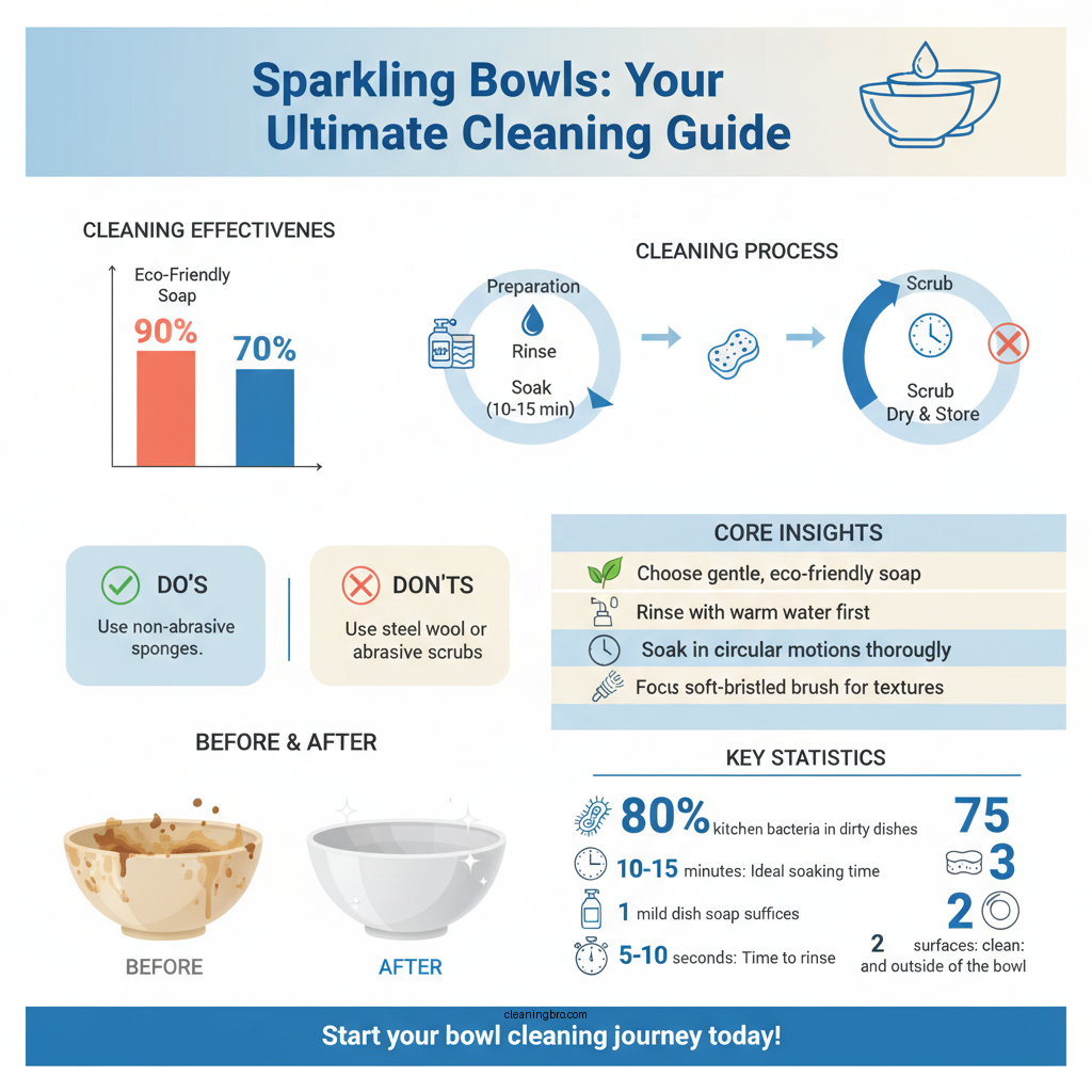 how to clean bowl - Data Infographic and Statistics