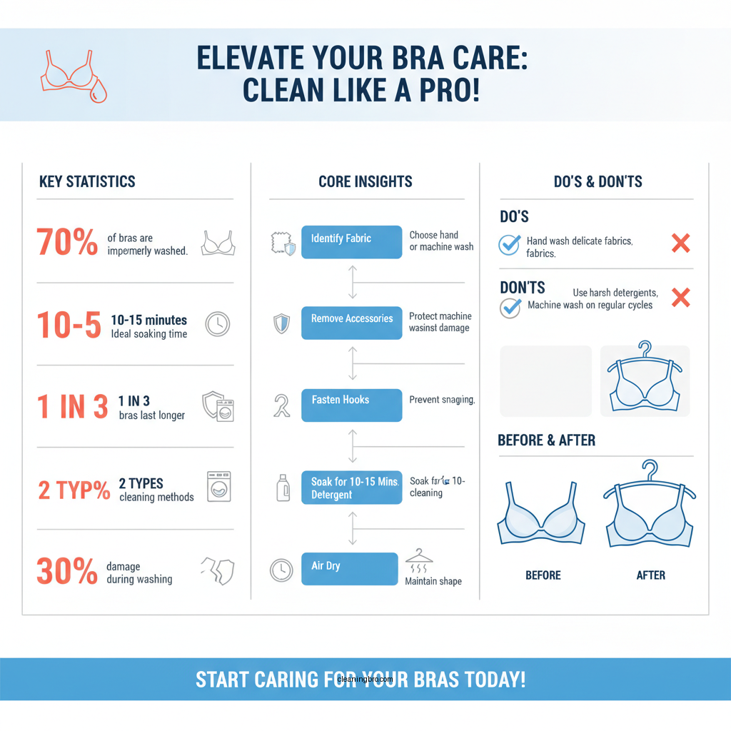 how to clean bra - Data Infographic and Statistics