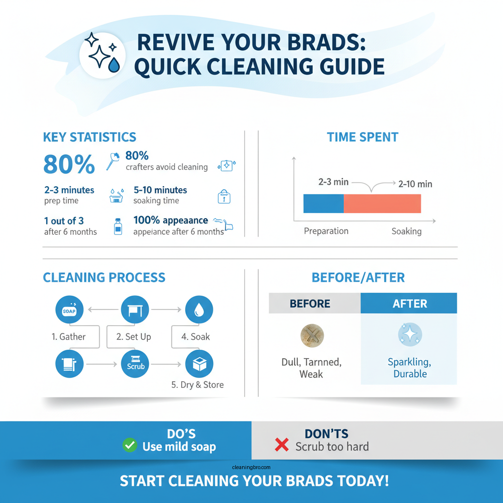 how to clean brads - Data Infographic and Statistics