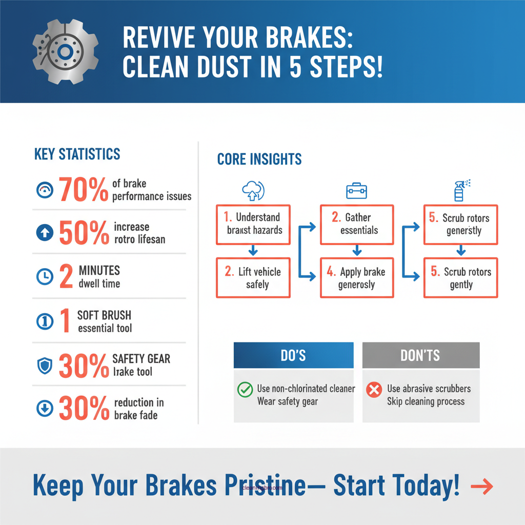 how to clean brake dust off rotors - Data Infographic and Statistics