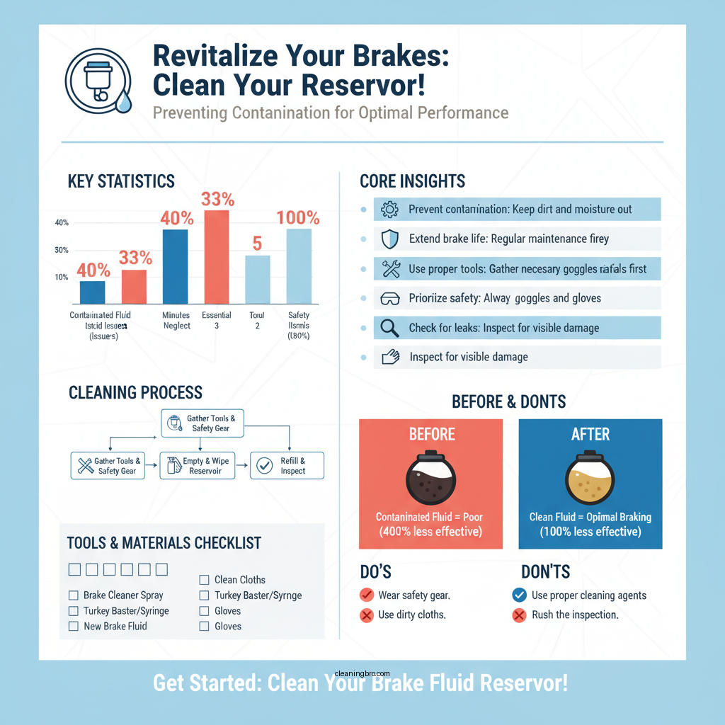 how to clean brake fluid reservoir - Data Infographic and Statistics