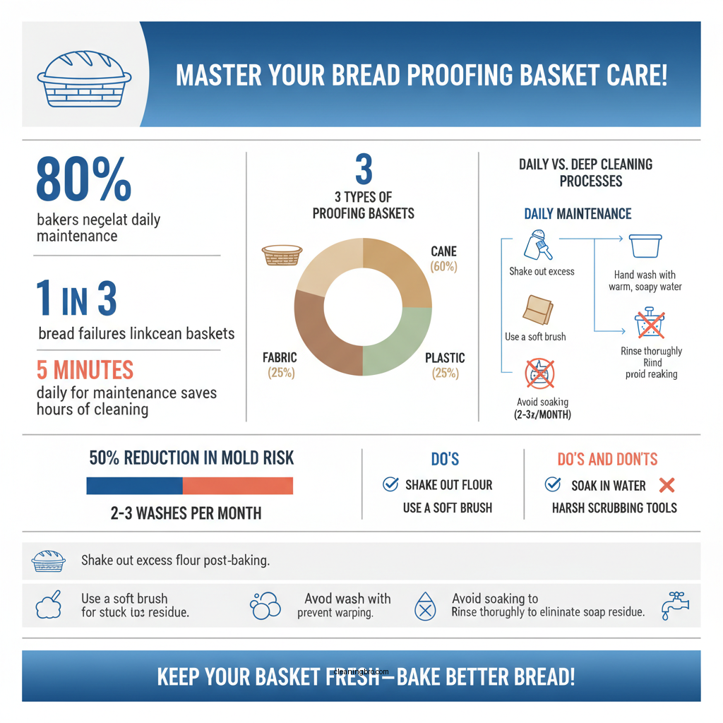 how to clean bread proofing basket - Data Infographic and Statistics