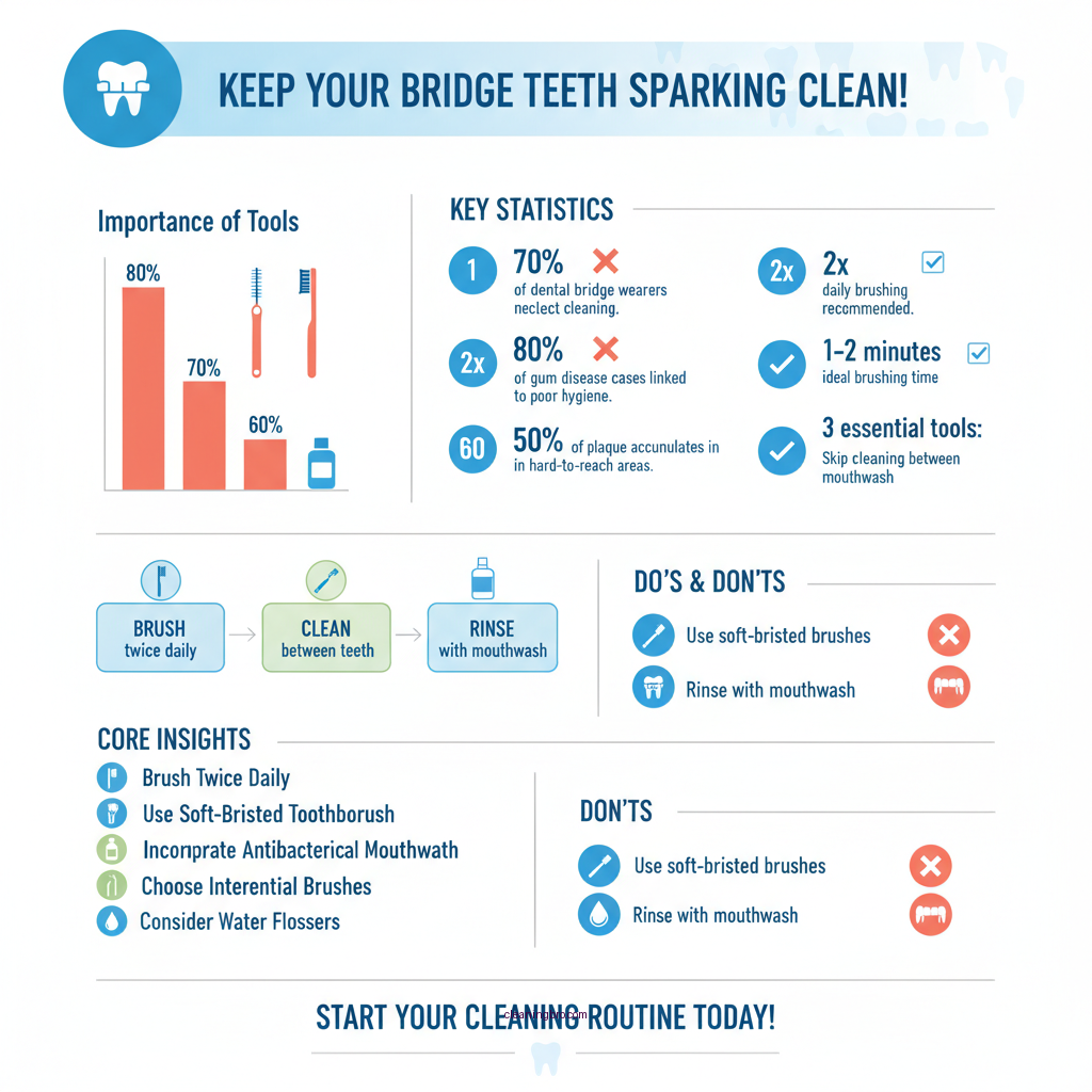how to clean bridge teeth - Data Infographic and Statistics