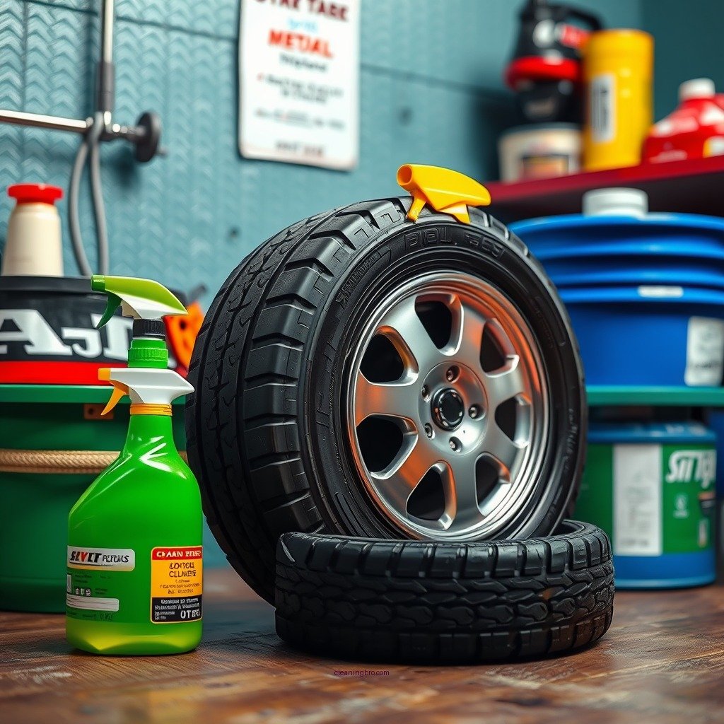 Essential Cleaning Supplies - how to clean brown tires