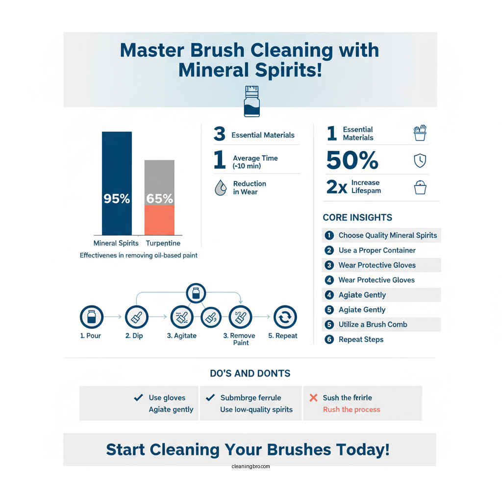 how to clean brush with mineral spirits - Data Infographic and Statistics