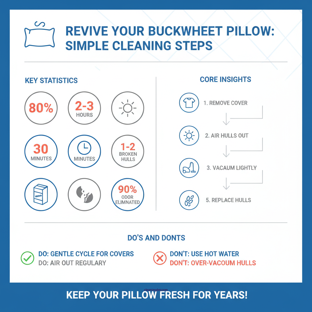 how to clean buckwheat pillow - Data Infographic and Statistics