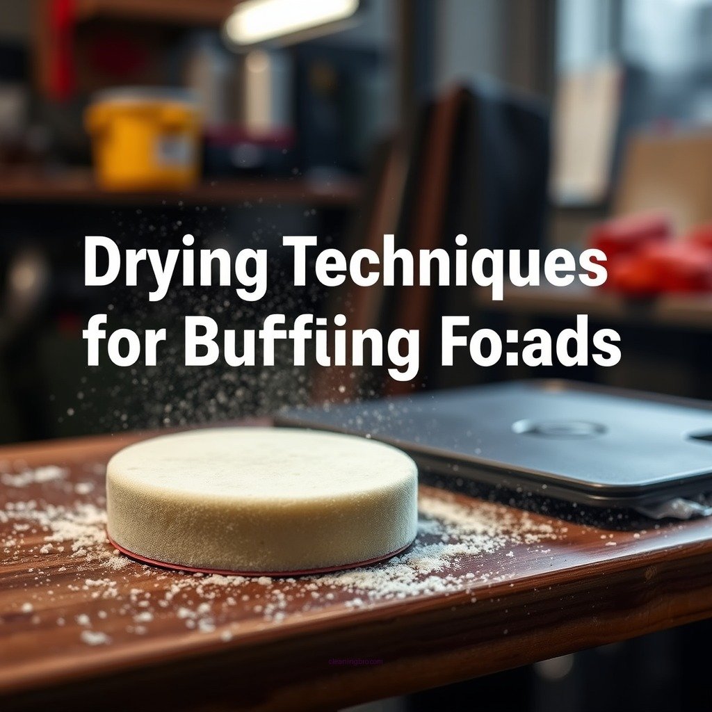 Drying Techniques for Buffing Foam Pads - how to clean buffing foam pads