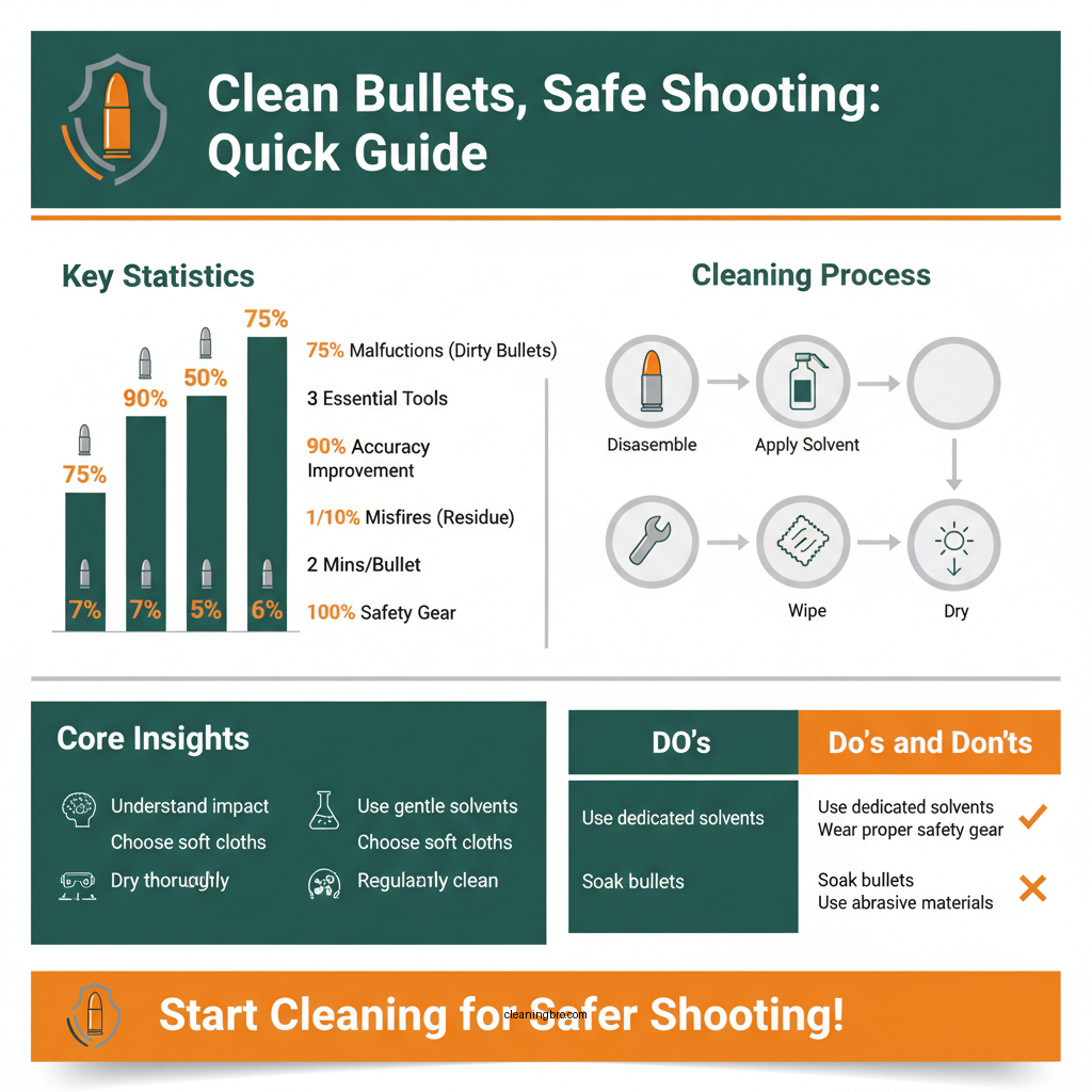 how to clean bullet - Data Infographic and Statistics