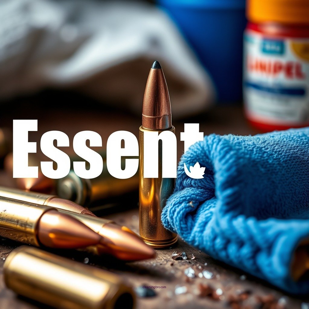 Essential Cleaning Materials - how to clean bullets from fingerprints