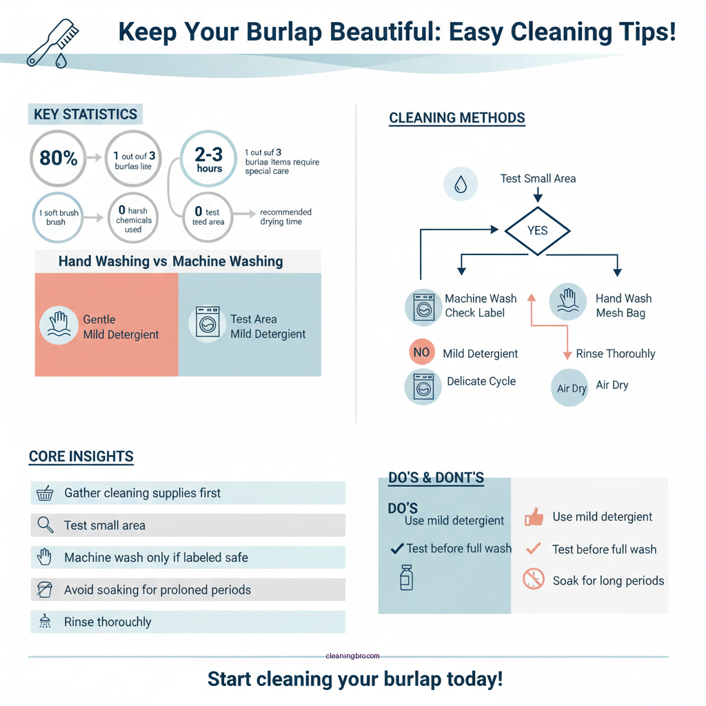 how to clean burlap fabric - Data Infographic and Statistics