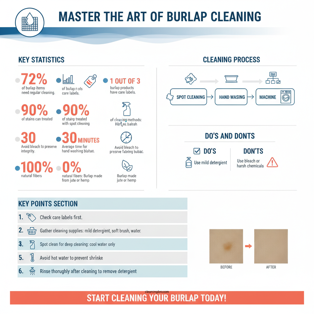 how to clean burlap - Data Infographic and Statistics