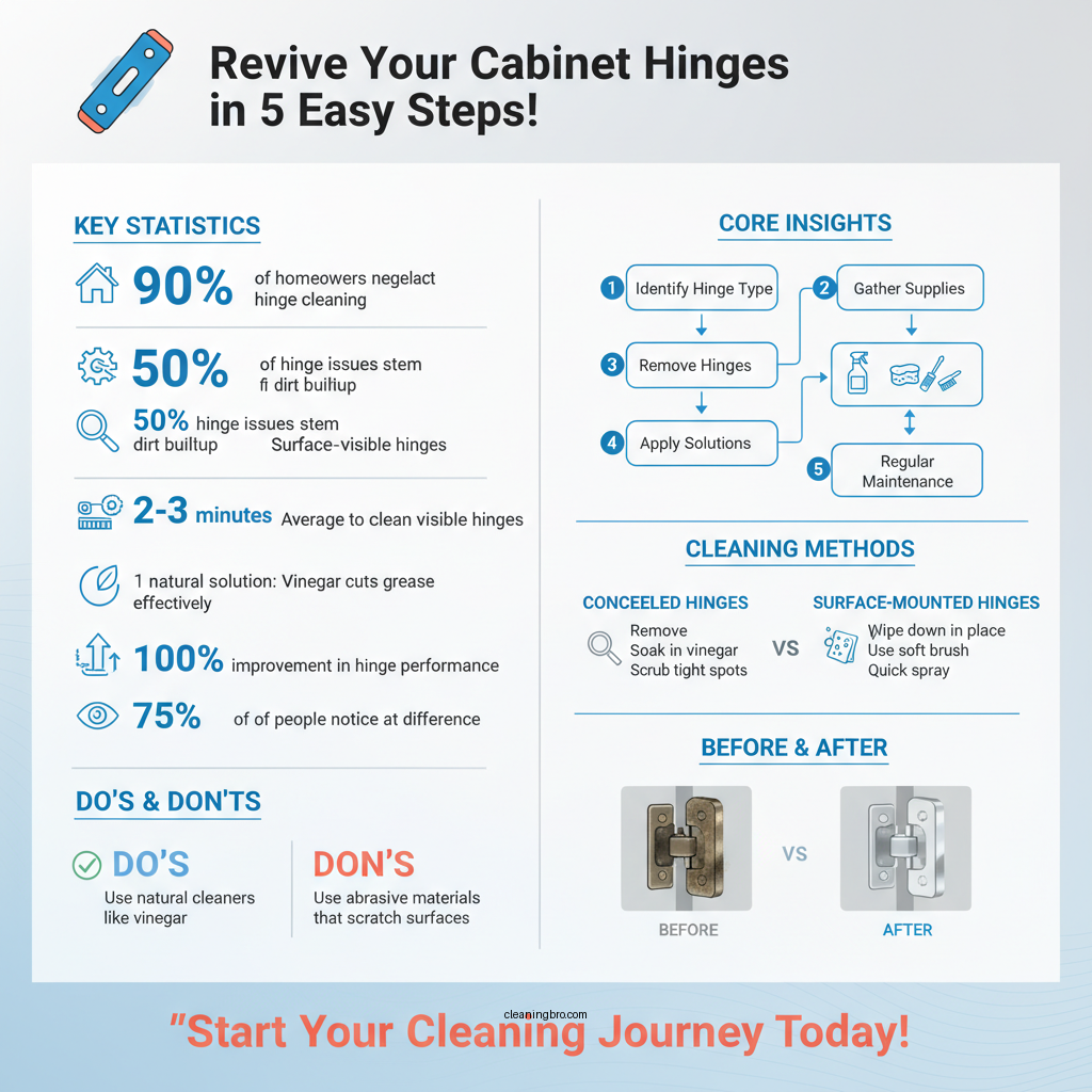 how to clean cabinet hinges - Data Infographic and Statistics