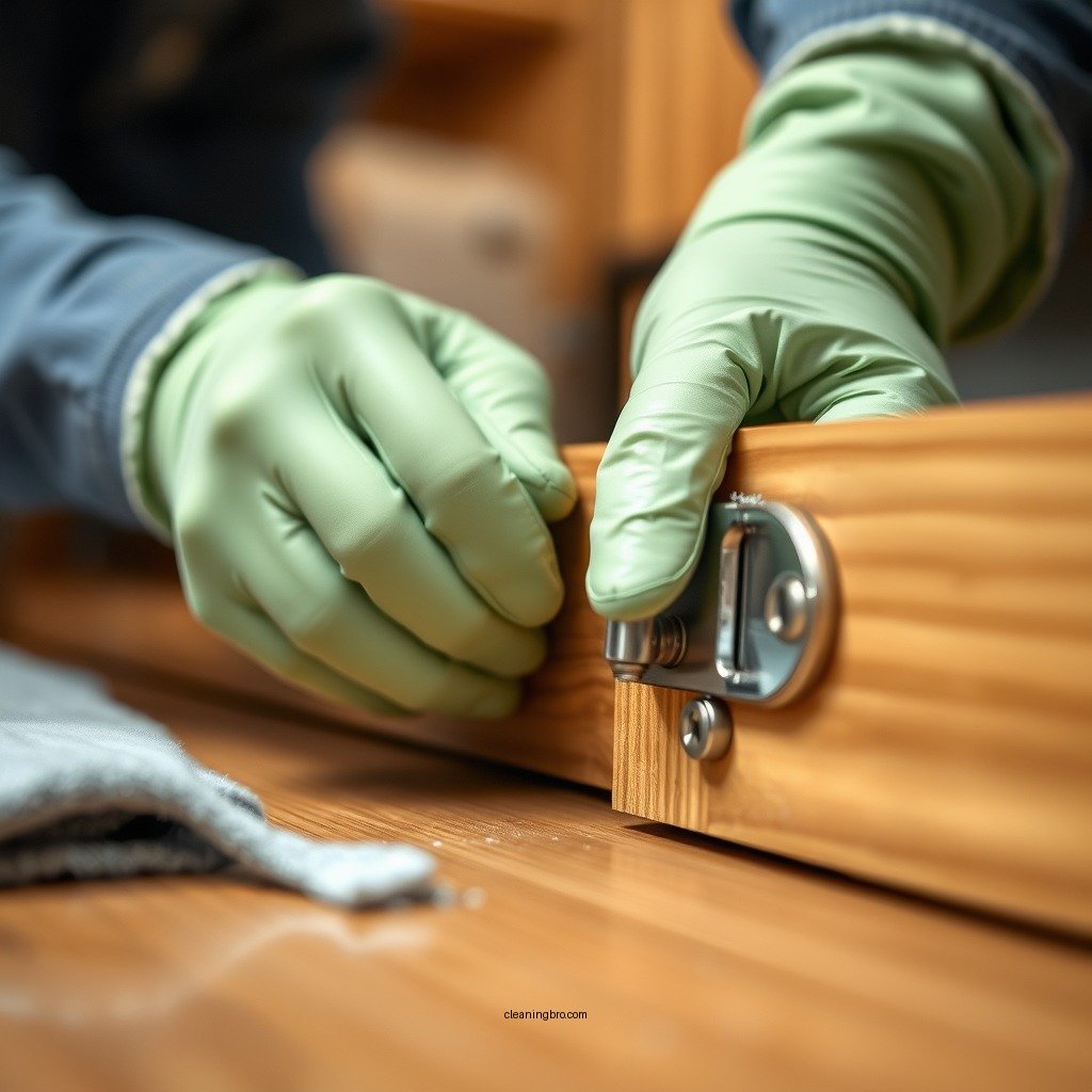 Step-by-Step Cleaning Process - how to clean cabinet hinges