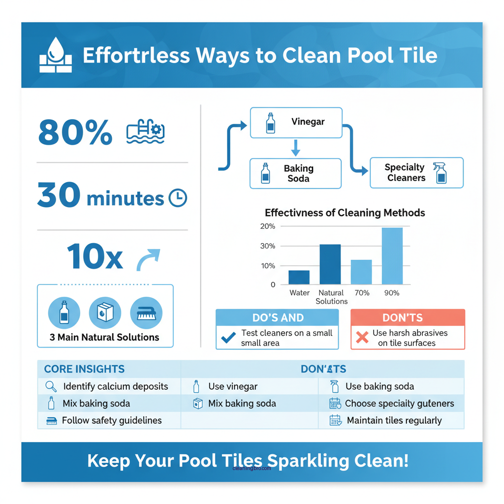 how to clean calcium deposits from pool tile - Data Infographic and Statistics