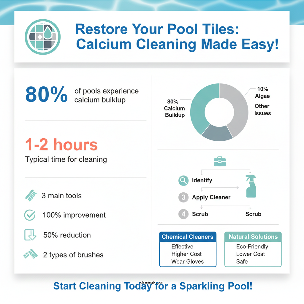 how to clean calcium from pool tile - Data Infographic and Statistics