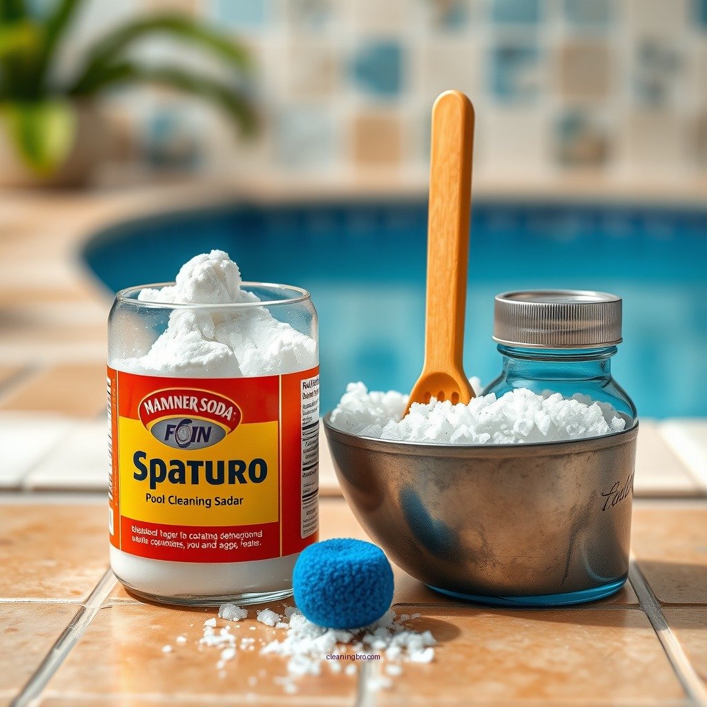 Baking Soda as a Cleaning Agent - how to clean calcium off pool tile