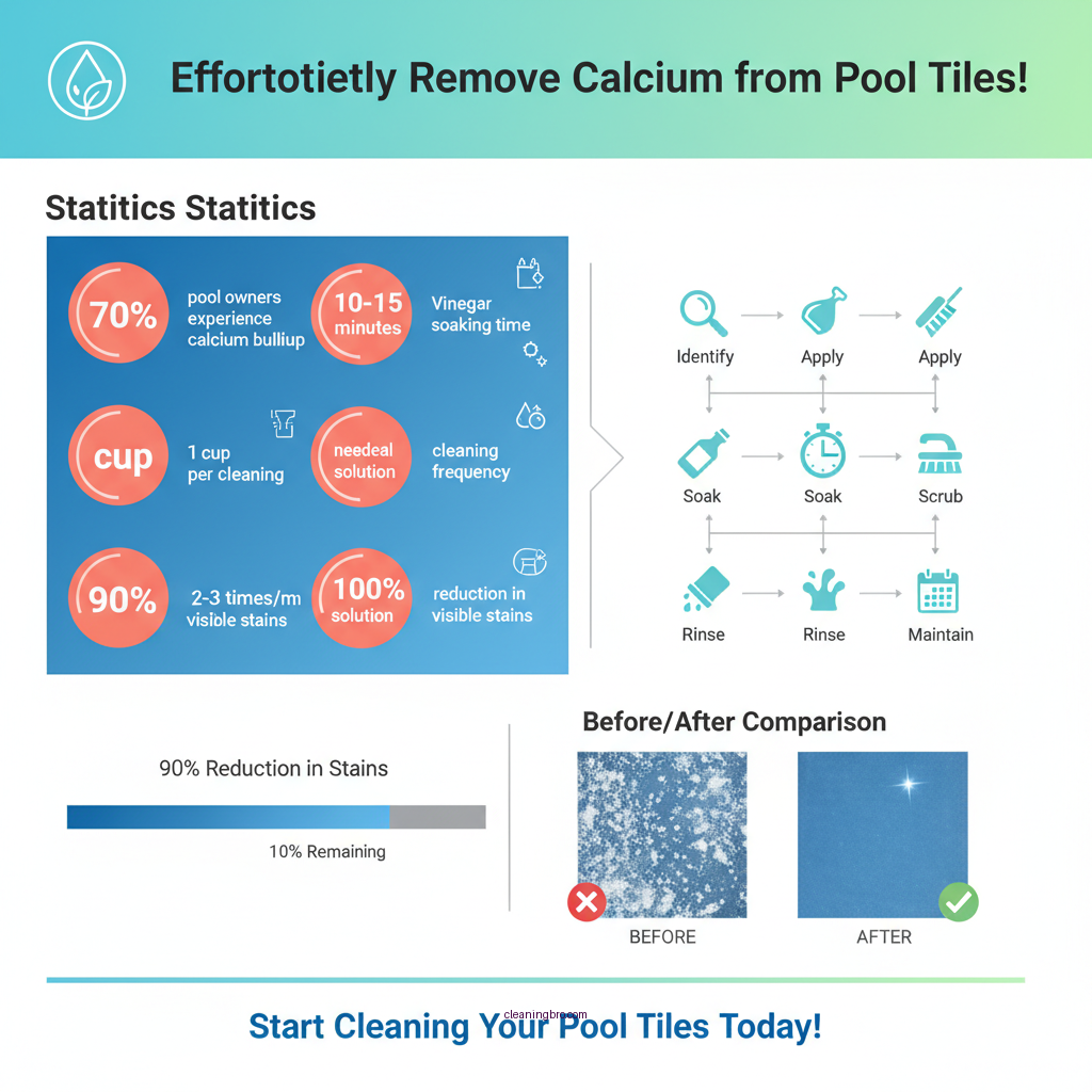 how to clean calcium off pool tile - Data Infographic and Statistics