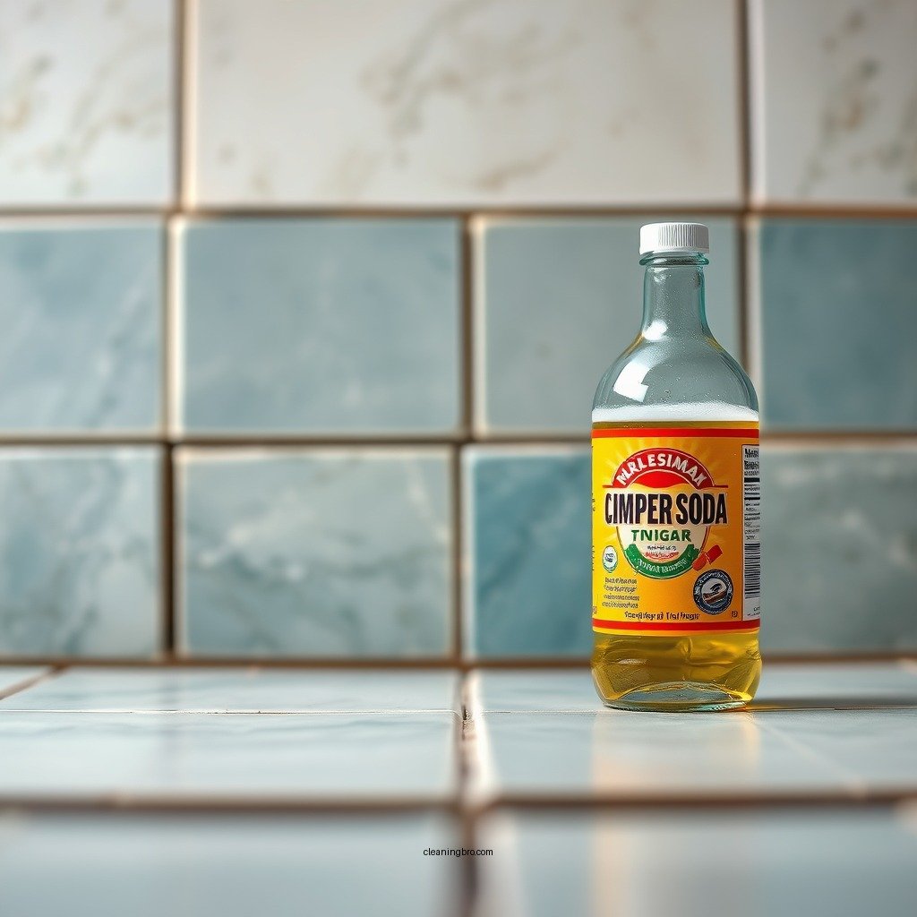 Using Vinegar and Baking Soda - how to clean calcium off pool tiles