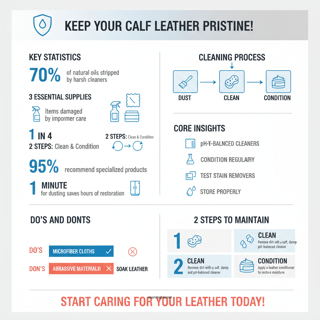 how to clean calf leather - Data Infographic and Statistics