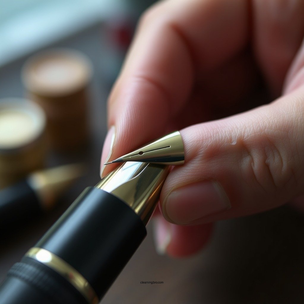 Step-by-Step Cleaning Process - how to clean calligraphy nibs