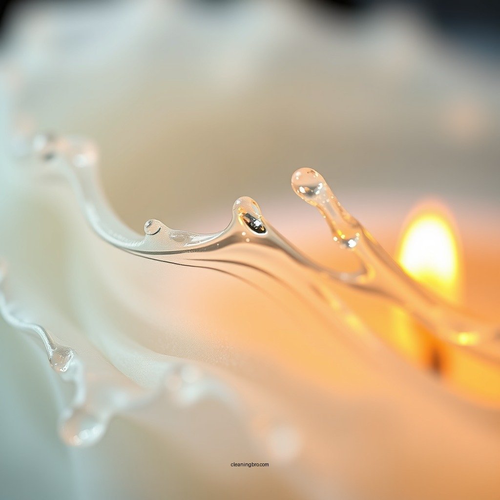 Hardening the Wax - how to clean candle wax from glass table