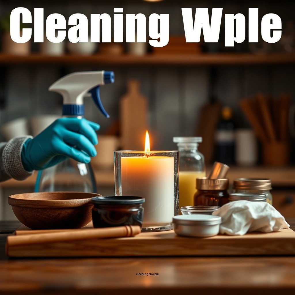 Preparing Your Cleaning Supplies - how to clean candle wax from glass table