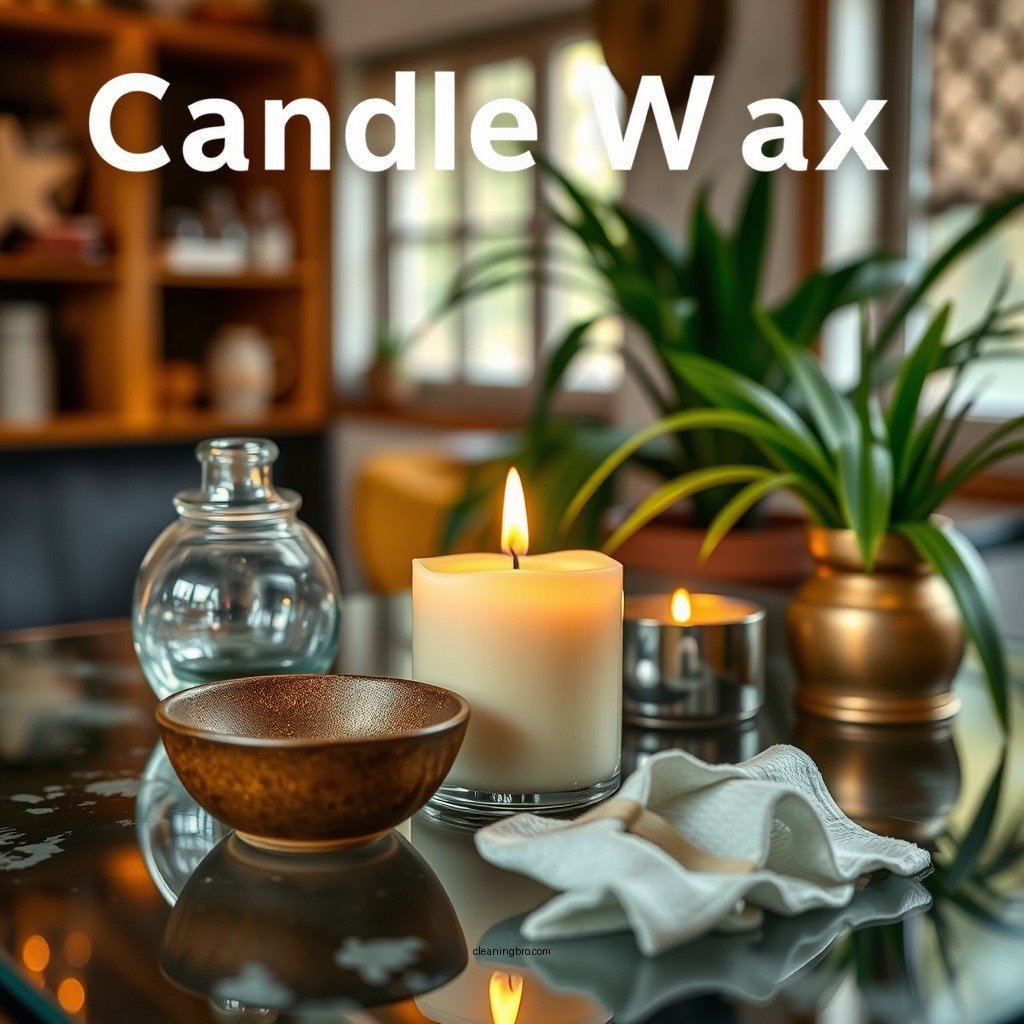 Understanding Candle Wax - how to clean candle wax from glass table