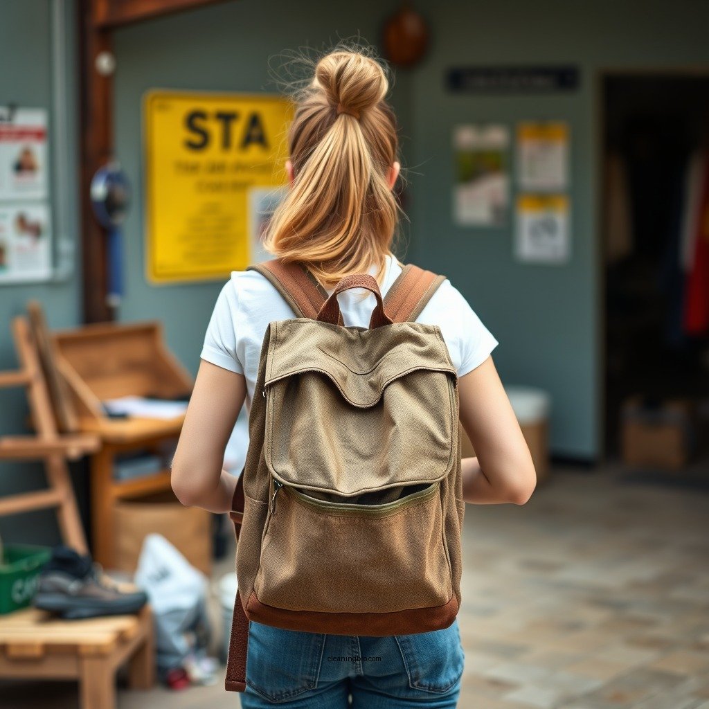 Gather Your Supplies - how to clean canvas backpack
