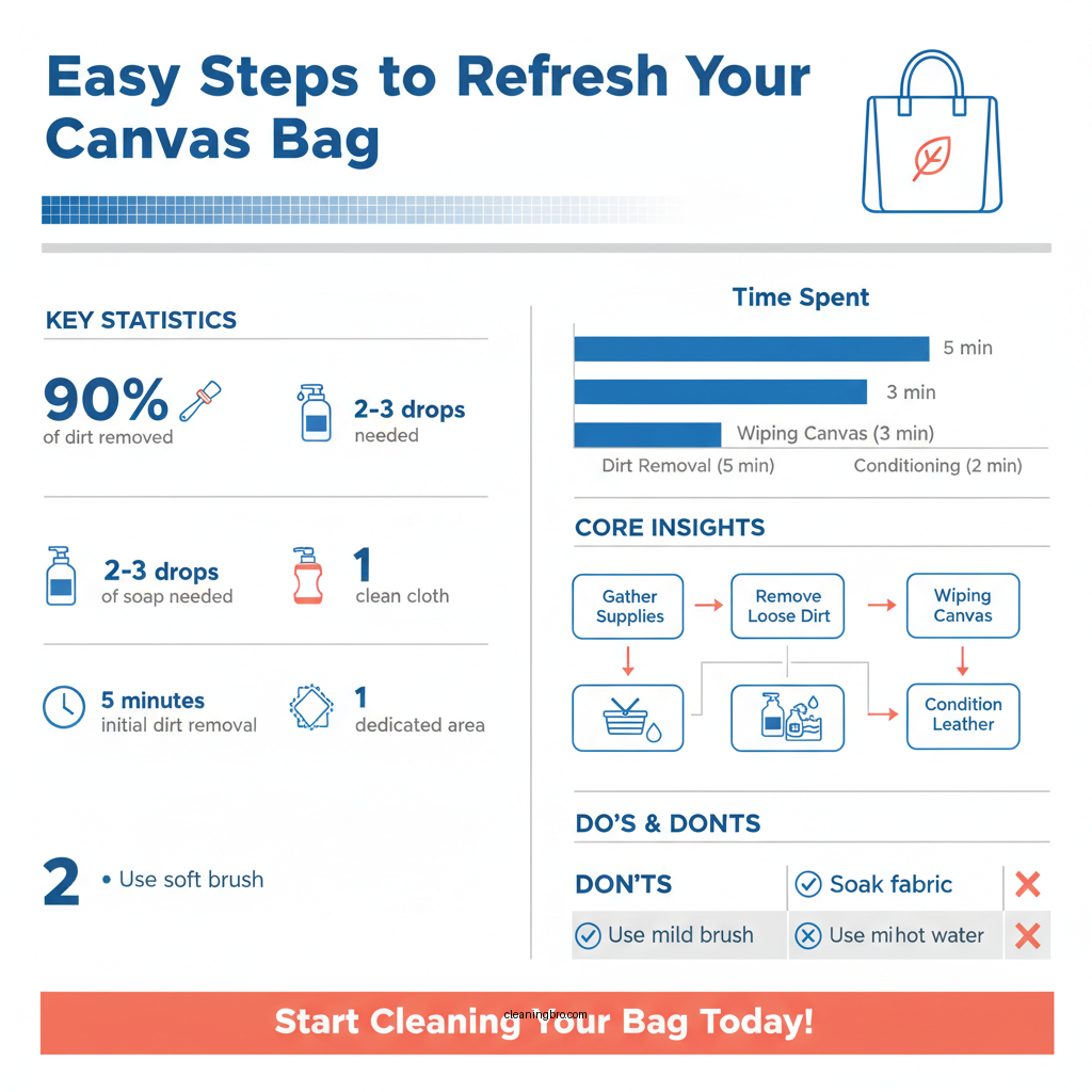 how to clean canvas bag with leather trim - Data Infographic and Statistics