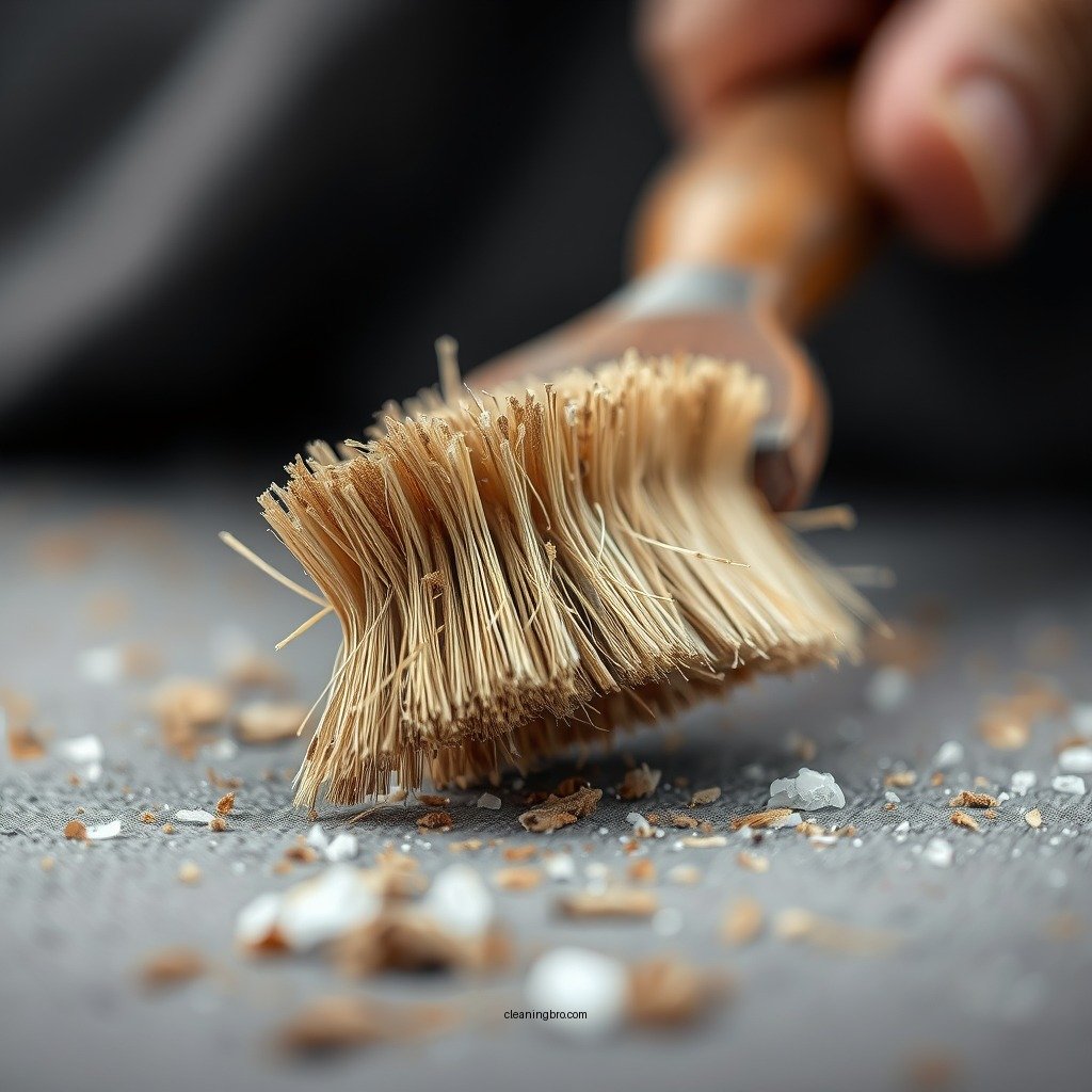 Brush Off Debris - how to clean canvas boat cover