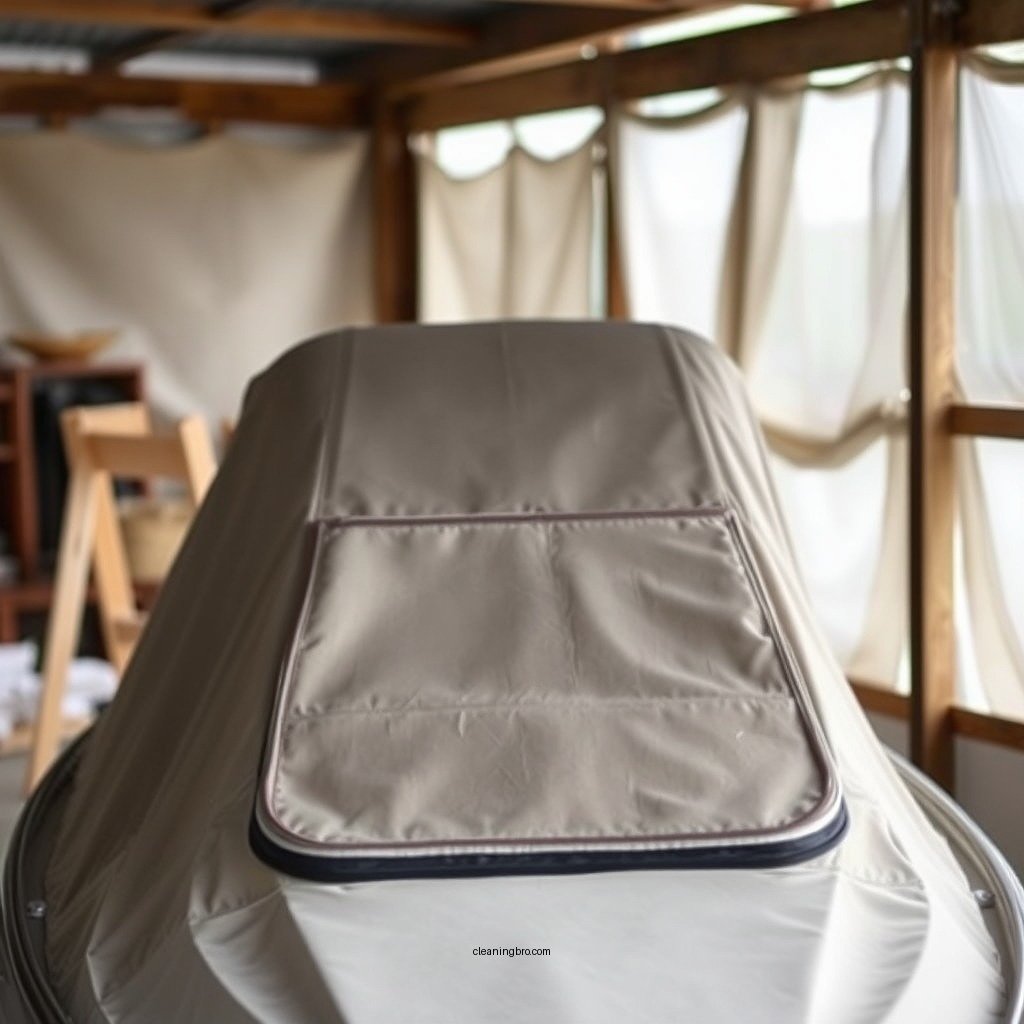 Remove the Cover - how to clean canvas boat cover