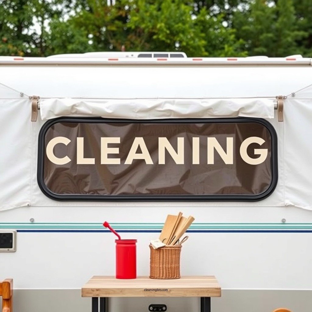 Gather Your Cleaning Supplies - how to clean canvas on a pop up camper