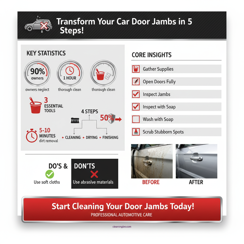 how to clean car door jambs - Data Infographic and Statistics
