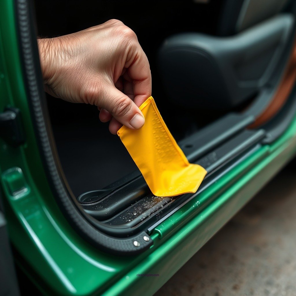 Prepare the Door Jambs for Cleaning - how to clean car door jambs