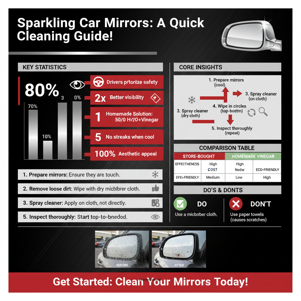 how to clean car mirrors - Data Infographic and Statistics