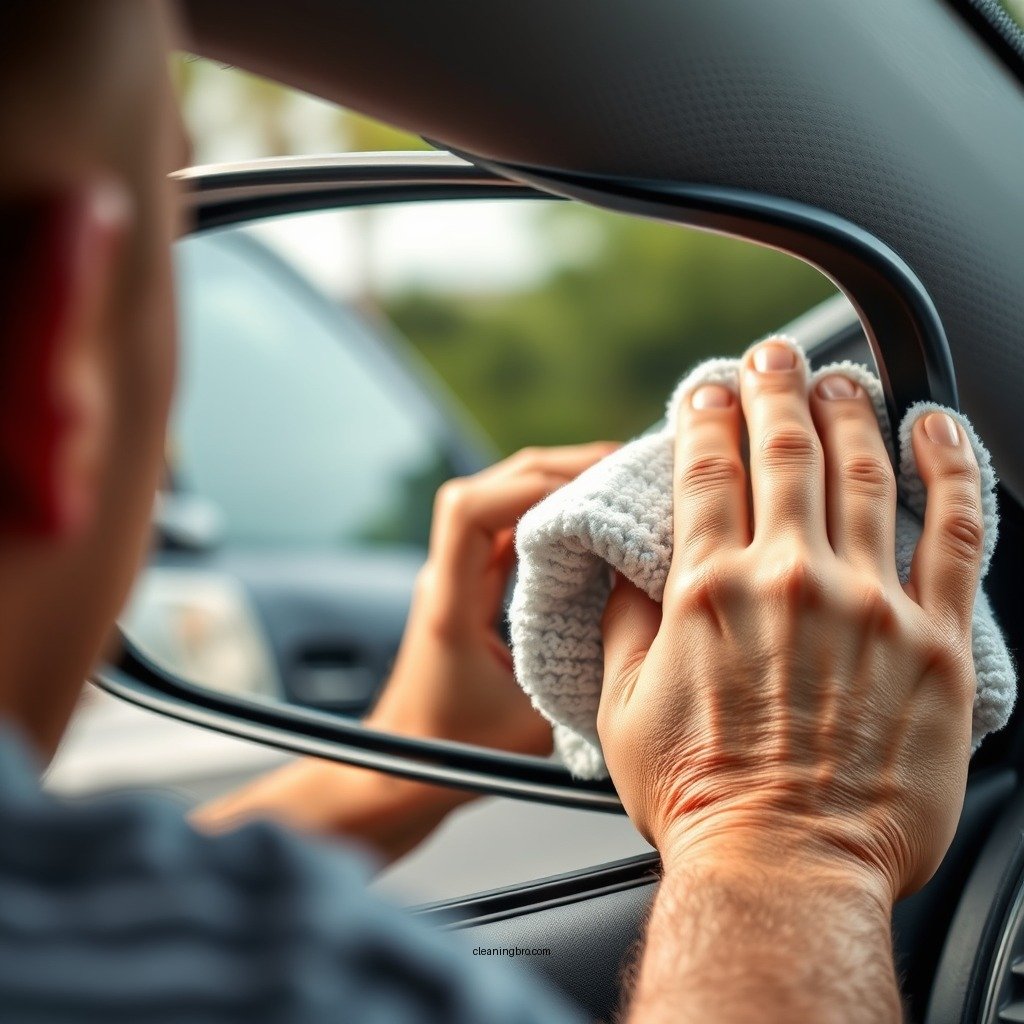 Step-by-Step Cleaning Process - how to clean car mirrors