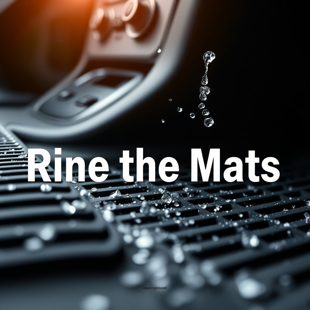 Rinse the Mats - how to clean car rubber mats