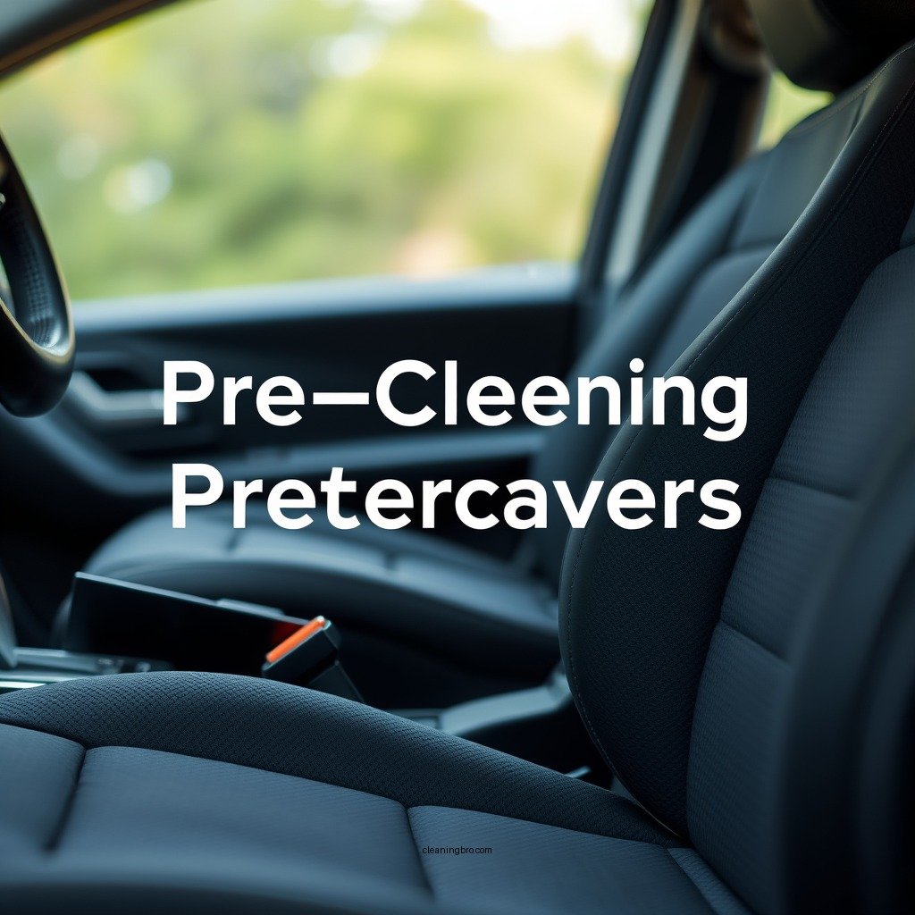 Pre-Cleaning Preparations - how to clean car seat covers