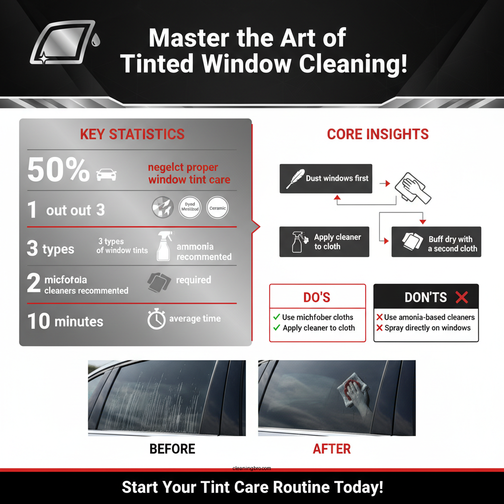 how to clean car windows with tint - Data Infographic and Statistics