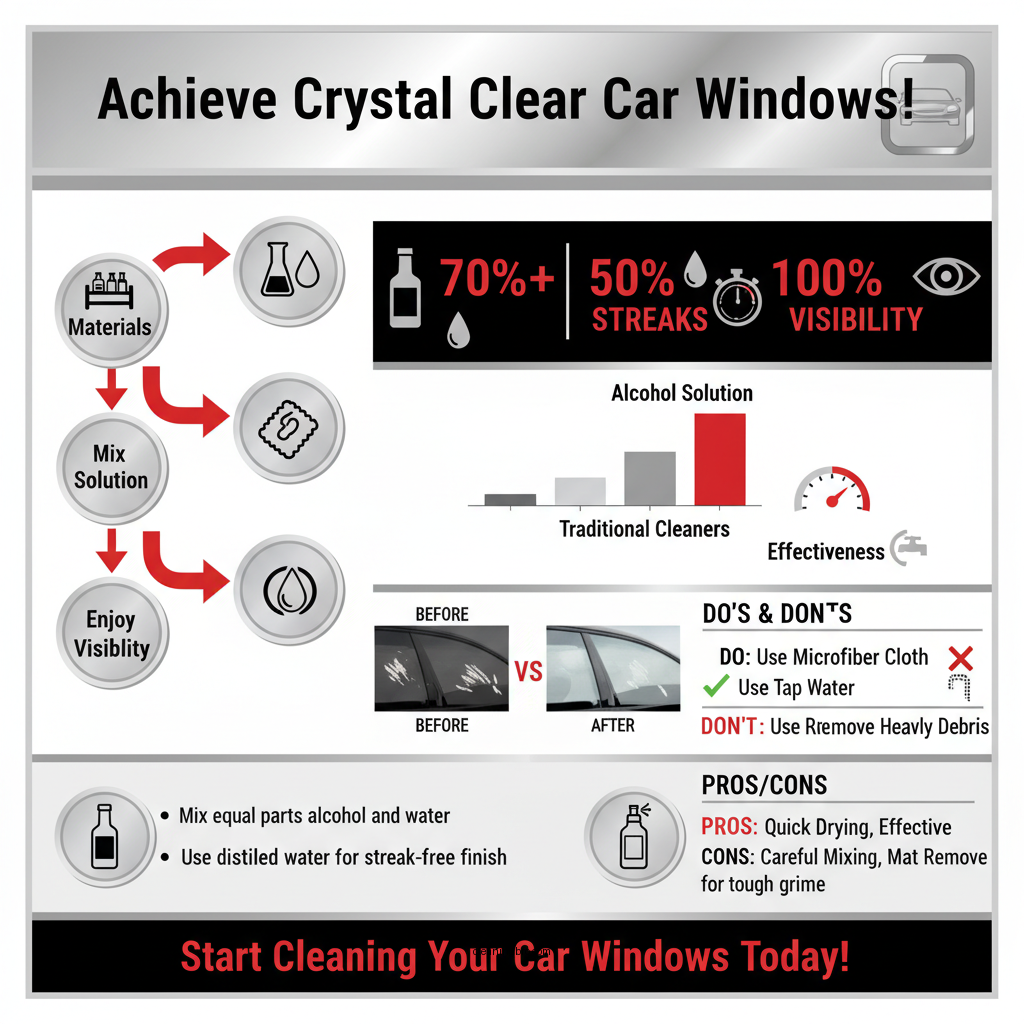 how to clean car windows with alcohol - Data Infographic and Statistics