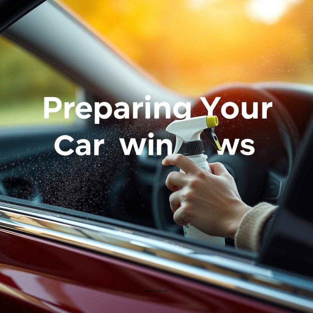 Preparing Your Cleaning Supplies - how to clean car windows with onr