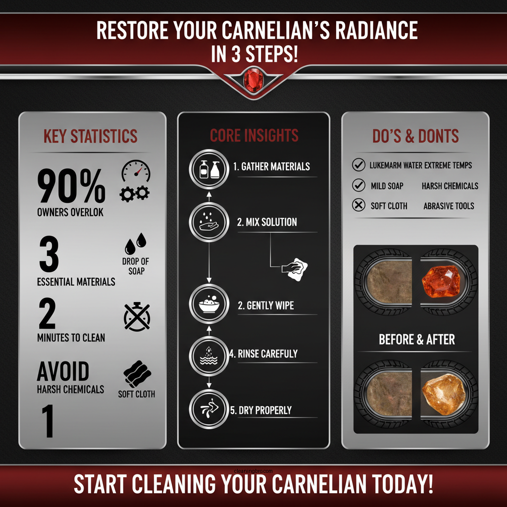 how to clean carnelian - Data Infographic and Statistics
