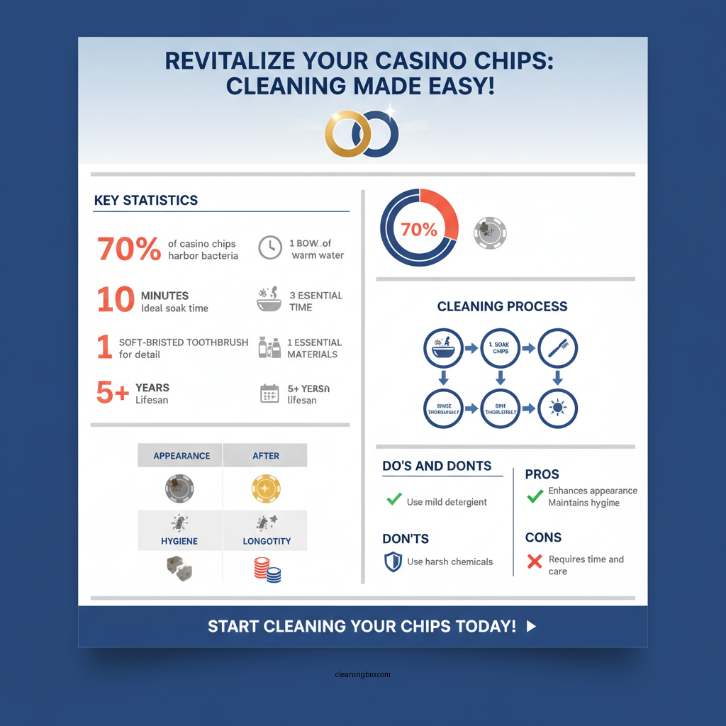 how to clean casino chips - Data Infographic and Statistics